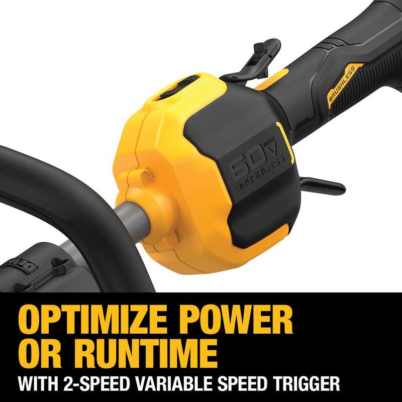DEWALT FLEXVOLT 60V MAX 17 in. Cordless Battery Powered Attachment Capable Trimmer Kit with (1) FLEXVOLT 3 Ah Battery & Charger - DCST972X1