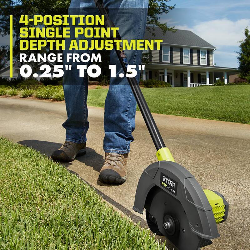 RYOBI ONE+ 18V 9 in. Cordless Battery Edger (Tool Only) - P2300BTL