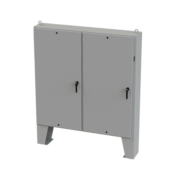 Saginaw Control & Engineering Carbon Steel Electrical Enclosures, 72 in H, 12 in D, 73 in W, NEMA 3R, 4, 12, 13, Hinged - SCE-72XEL7312LP