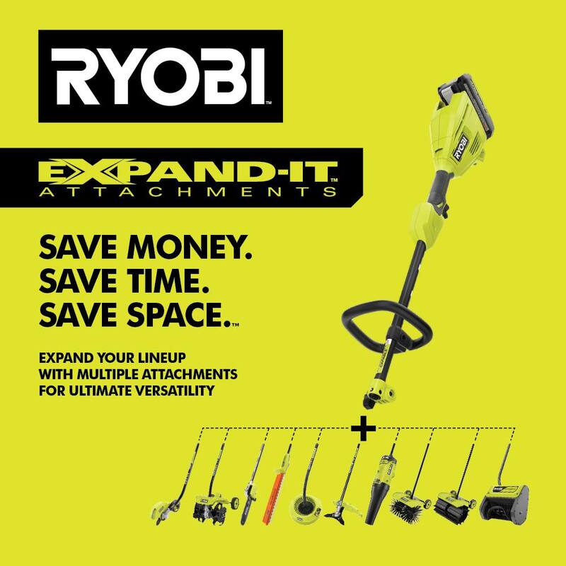 RYOBI 40V Expand-It Cordless Battery Attachment Capable Powerhead Kit - RY40PH01K