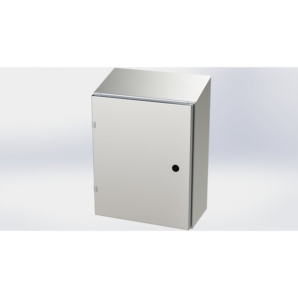 Saginaw Control & Engineering 304 Stainless Steel Electrical Enclosures, 20 in H, 8 in D, 16 in W, NEMA 3R, 4, 4X, 12, 13, Hinged - SCE-20EL1608SSST