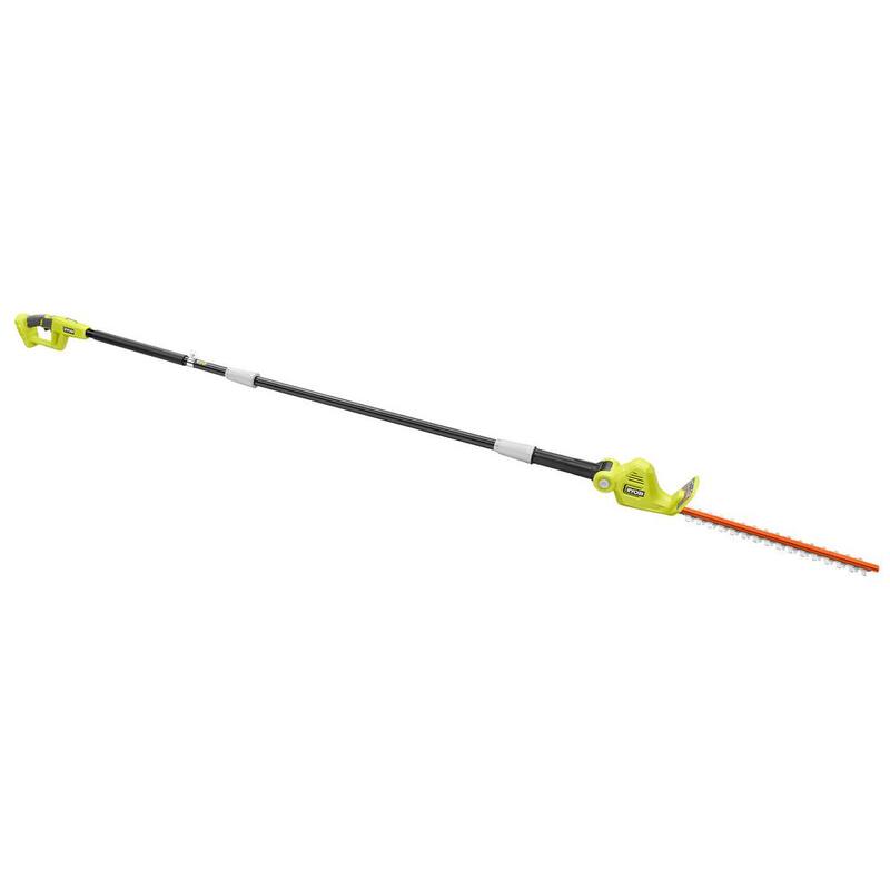 RYOBI ONE+ 18V 18in. Cordless Battery Pole Hedge Trimmer (Tool Only) - P26010BTL