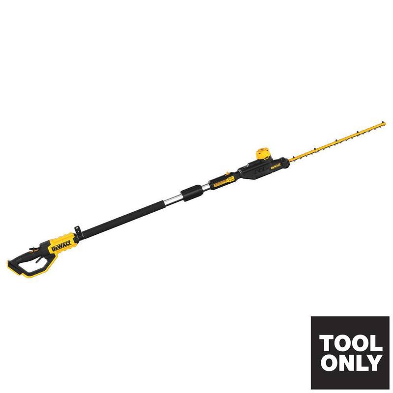 DEWALT 20V MAX 22 in. Cordless Battery Powered Pole Hedge Trimmer (Tool Only) - DCPH820B
