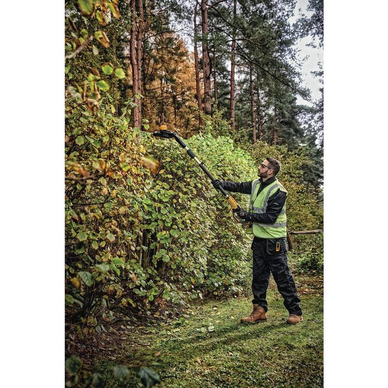 DEWALT 20V MAX 22 in. Cordless Battery Powered Pole Hedge Trimmer (Tool Only) - DCPH820B