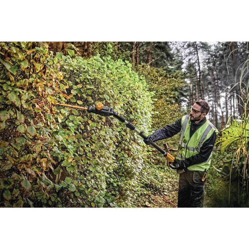 DEWALT 20V MAX 22 in. Cordless Battery Powered Pole Hedge Trimmer (Tool Only) - DCPH820B