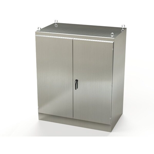 Saginaw Control & Engineering 304 Stainless Steel Electrical Enclosures, 72 in H, 36 in D, 60 in W, NEMA 3R, 12, 13, Hinged - SCE-726036SSFSD