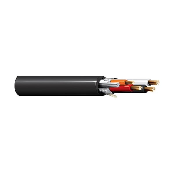 Belden 16-3P STR BC PVC O/A FOIL SHD, PVC JKT 105C 300V BLK/WHT#S, 1000FT - 1528A 0107500