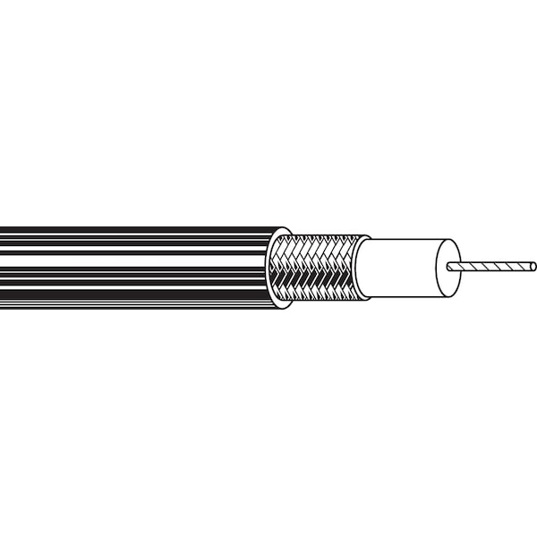 Belden RG59 22 STR BC FPE 95% BC BRD, SHD PVC JKT NEC CM UL1354, 1000FT - 9259 010500