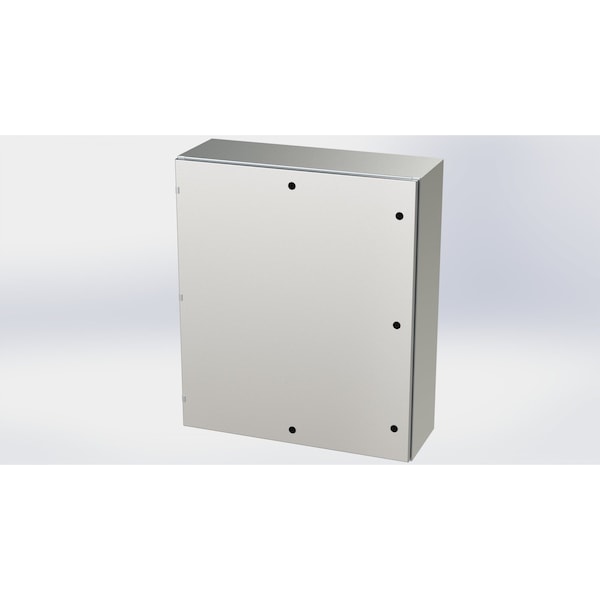 Saginaw Control & Engineering 316 Stainless Steel Electrical Enclosures, 42 in H, 12 in D, 36 in W, NEMA 3R, 4, 4X, 12, 13 - SCE-42EL3612SS6LP