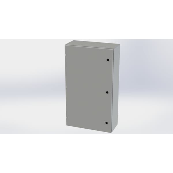 Saginaw Control & Engineering Carbon Steel Electrical Enclosures, 42 in H, 10 in D, 24 in W, NEMA 3R, 4, 12, 13, Hinged - SCE-42EL2410LP