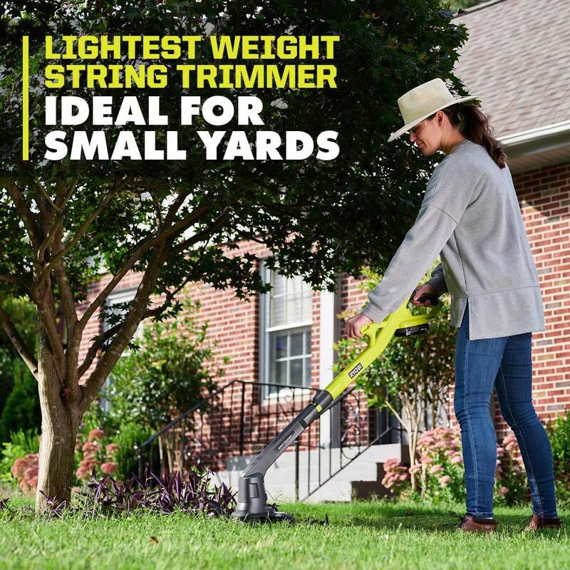RYOBI ONE+ 18V 10 in. Cordless Battery String Trimmer/Edger (Tool Only) - PCLST01B