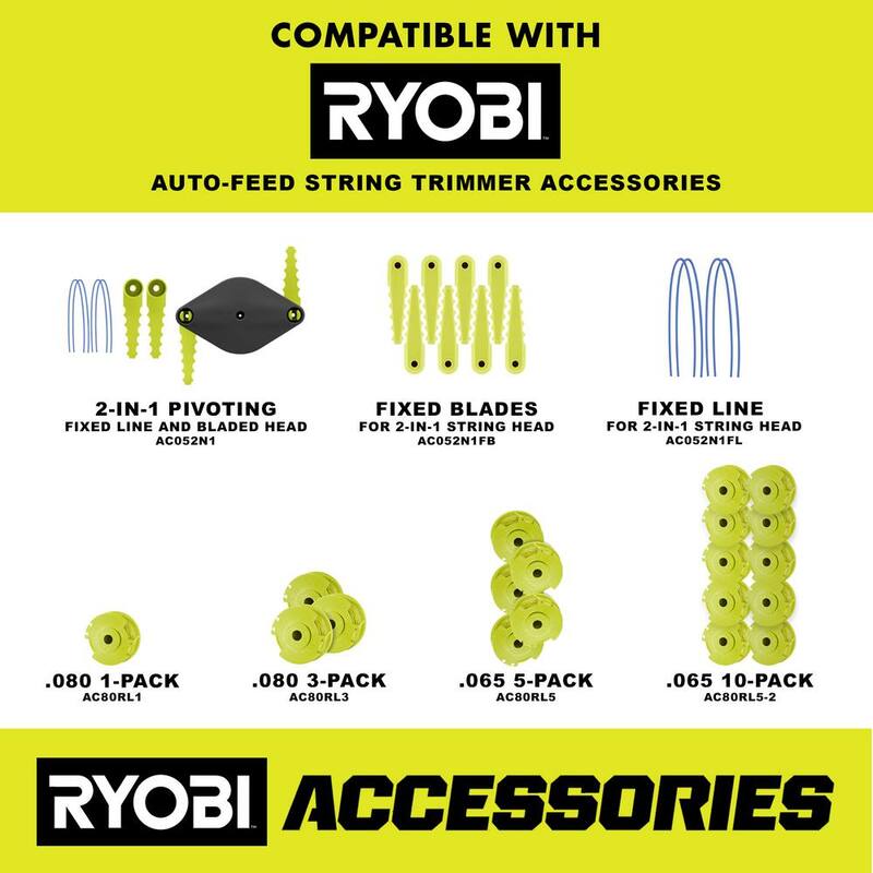 RYOBI ONE+ 18V 13 in. Cordless Battery String Trimmer (Tool Only) - P20015BTL