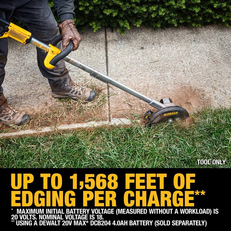 DEWALT 20V MAX 7.5 in. Cordless Battery Powered Lawn Edger (Tool Only) - DCED400B