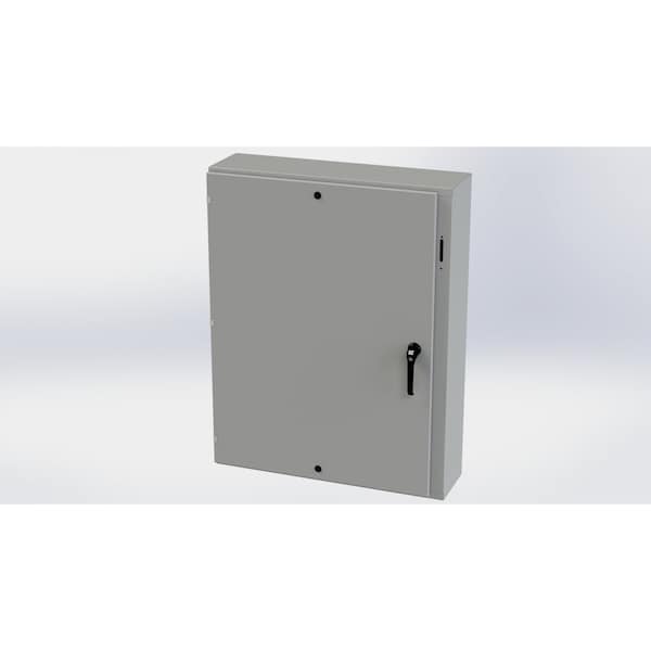 Saginaw Control & Engineering Carbon Steel Electrical Enclosures, 48 in H, 10 in D, 37.38 in W, NEMA 3R, 4, 12, 13, Hinged - SCE-48XEL3710LP