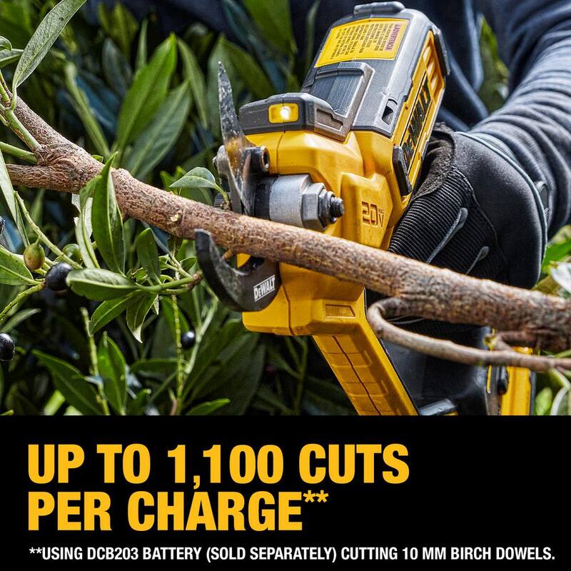 DEWALT 20V MAX Cordless Battery Powered Pruner Kit with (1) 2 Ah Battery & Charger - DCPR320D1