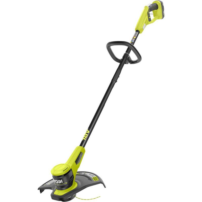 RYOBI ONE+ 18V 13 in. Cordless Battery String Trimmer with 2.0 Ah Battery and Charger - P20150