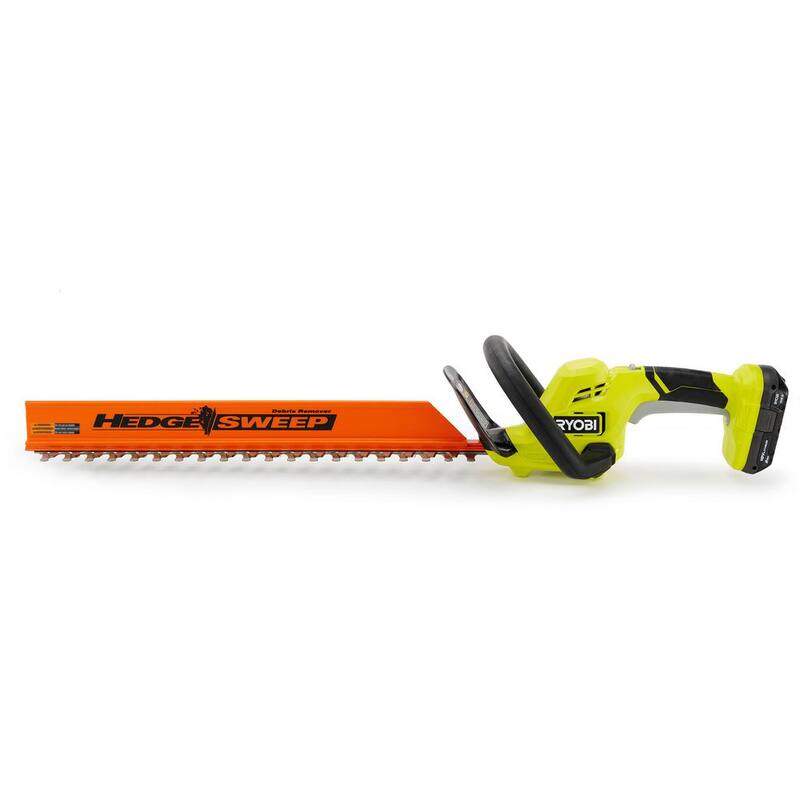 RYOBI ONE+ 18V 22 in. Lithium-Ion Cordless Hedge Trimmer with 2.0 Ah Battery and Charger - P2690