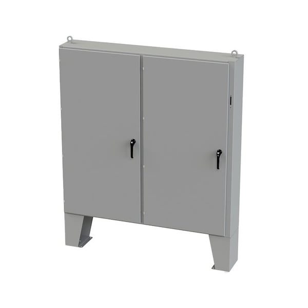 Saginaw Control & Engineering Carbon Steel Electrical Enclosures, 72 in H, 12 in D, 73 in W, NEMA 3R, 4, 12, 13, Hinged - SCE-72X7312LP