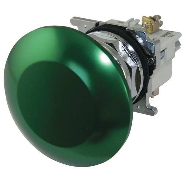Botón pulsador no iluminado de Eaton Cutler-Hammer, 30 mm, verde - 10250T33G