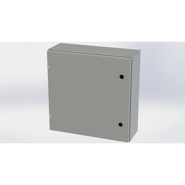 Saginaw Control & Engineering Carbon Steel Electrical Enclosures, 24 in H, 8 in D, 24 in W, NEMA 3R, 4, 12, 13, Hinged - SCE-24EL2408LP