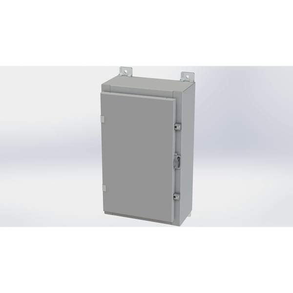 Saginaw Control & Engineering Carbon Steel Electrical Enclosures, 20 in H, 6 in D, 12 in W, NEMA 4, Hinged - SCE-20H1206LP