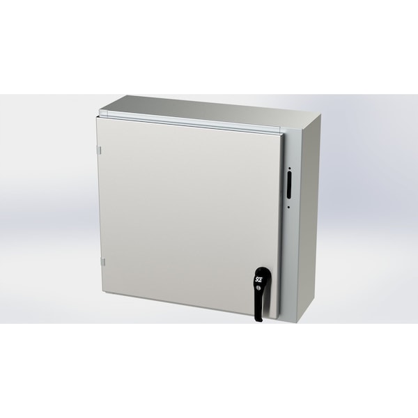 Saginaw Control & Engineering 304 Stainless Steel Electrical Enclosures, 24 in H, 8 in D, 25.38 in W, NEMA 3R, 4, 4X, 12, 13 - SCE-24XEL2508SSLP