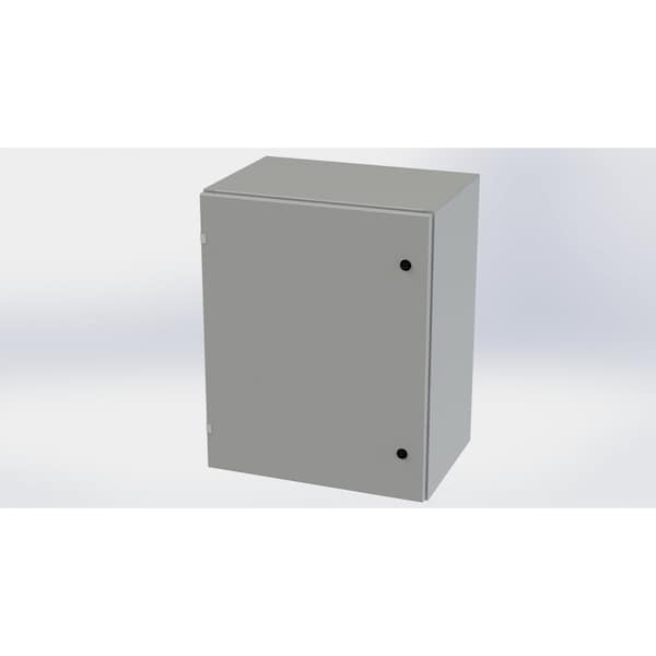Saginaw Control & Engineering Carbon Steel Electrical Enclosures, 30 in H, 16 in D, 24 in W, NEMA 3R, 4, 12, 13, Hinged - SCE-30EL2416LP
