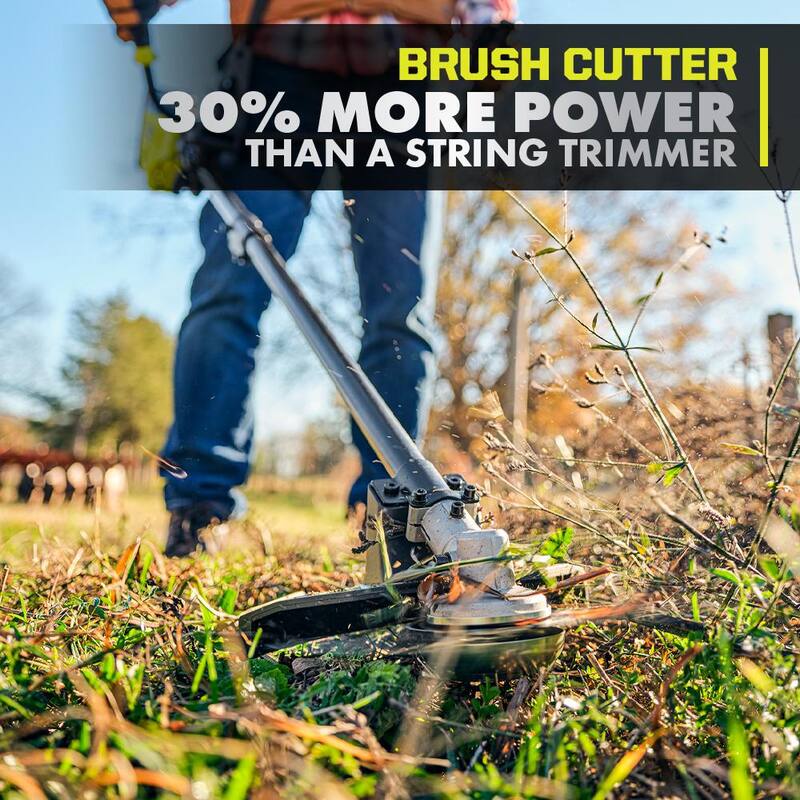 RYOBI 40V HP Brushless Bike Handle Brush Cutter (Tool Only) - RY40HPBC01B