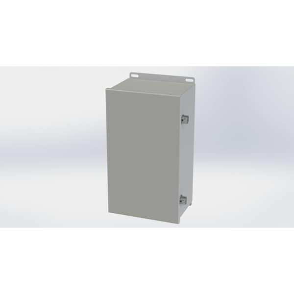 Saginaw Control & Engineering Carbon Steel Electrical Enclosures, 14.13 in H, 6 in D, 8 in W, NEMA 3R, 4, 12, 13, Hinged - SCE-14086CHNF