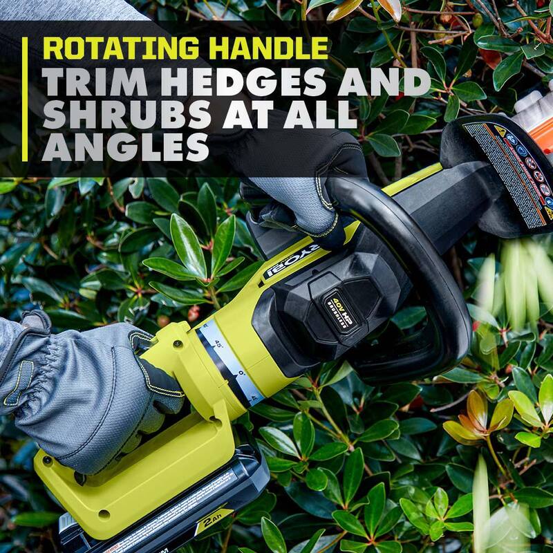 RYOBI 40V HP Brushless 26 in. Cordless Battery Hedge Trimmer with 2.0 Ah Battery and Charger - RY40640