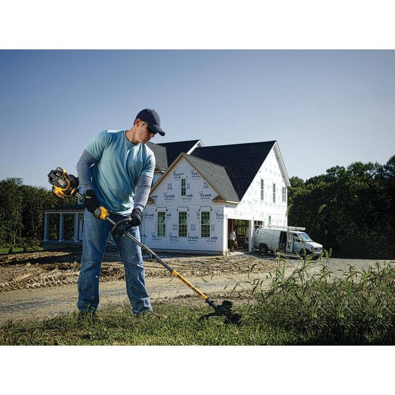 DEWALT FLEXVOLT 60V MAX 15 in. Brushless Cordless Battery Powered String Trimmer Kit with (1) FLEXVOLT 3 Ah Battery and Charger - DCST970X1S