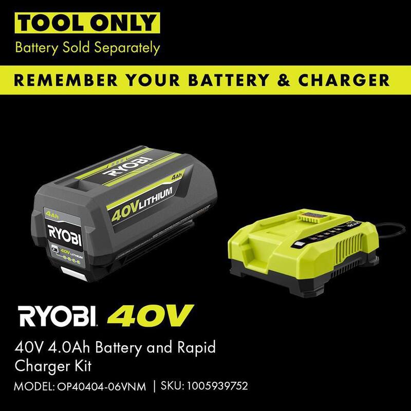 RYOBI 40V 12 in. Cordless Battery String Trimmer (Tool Only) - RY402013BTL