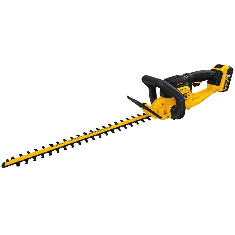 DEWALT 20V MAX 22 in. Cordless Battery Powered Hedge Trimmer Kit with (1) 5 Ah Battery & Charger - DCHT820P1
