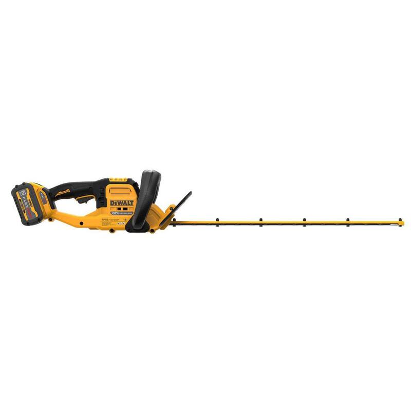 DEWALT FLEXVOLT 60V MAX 26 in. Brushless Cordless Battery Powered Hedge Trimmer Kit with (1) FLEXVOLT 2 Ah Battery & Charger - DCHT870T1