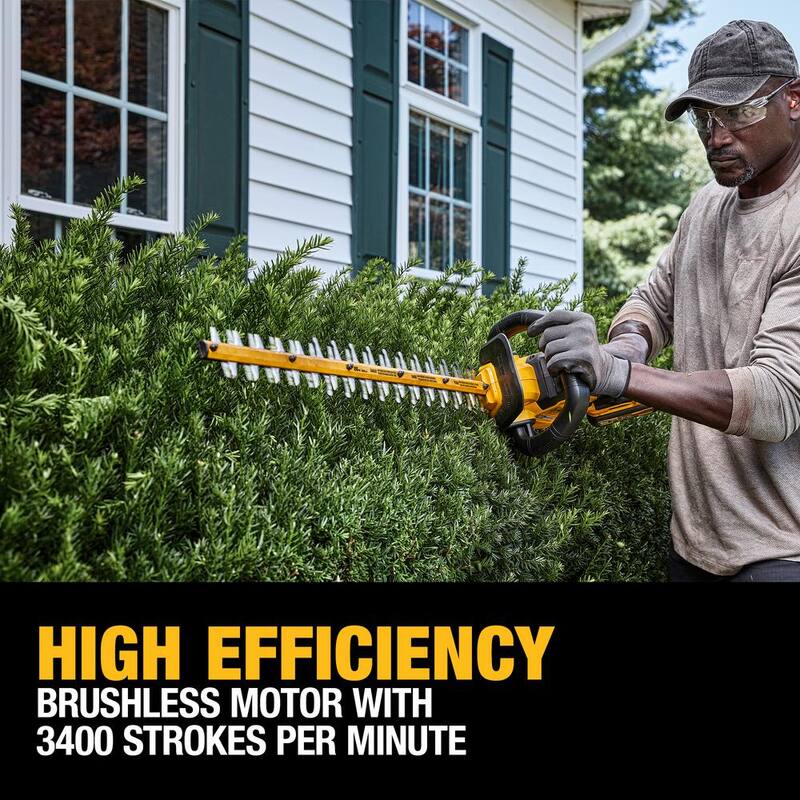 DEWALT FLEXVOLT 60V MAX 26 in. Brushless Cordless Battery Powered Hedge Trimmer Kit with (1) FLEXVOLT 2 Ah Battery & Charger - DCHT870T1