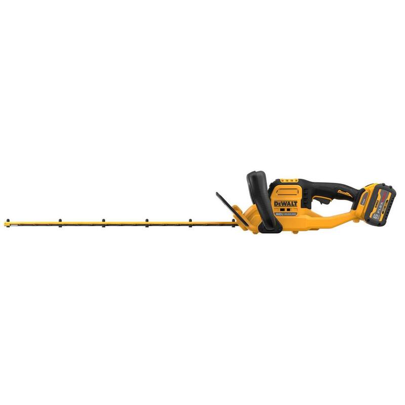 DEWALT FLEXVOLT 60V MAX 26 in. Brushless Cordless Battery Powered Hedge Trimmer Kit with (1) FLEXVOLT 2 Ah Battery & Charger - DCHT870T1