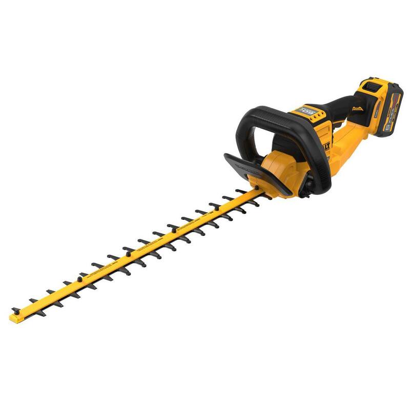 DEWALT FLEXVOLT 60V MAX 26 in. Brushless Cordless Battery Powered Hedge Trimmer Kit with (1) FLEXVOLT 2 Ah Battery & Charger - DCHT870T1