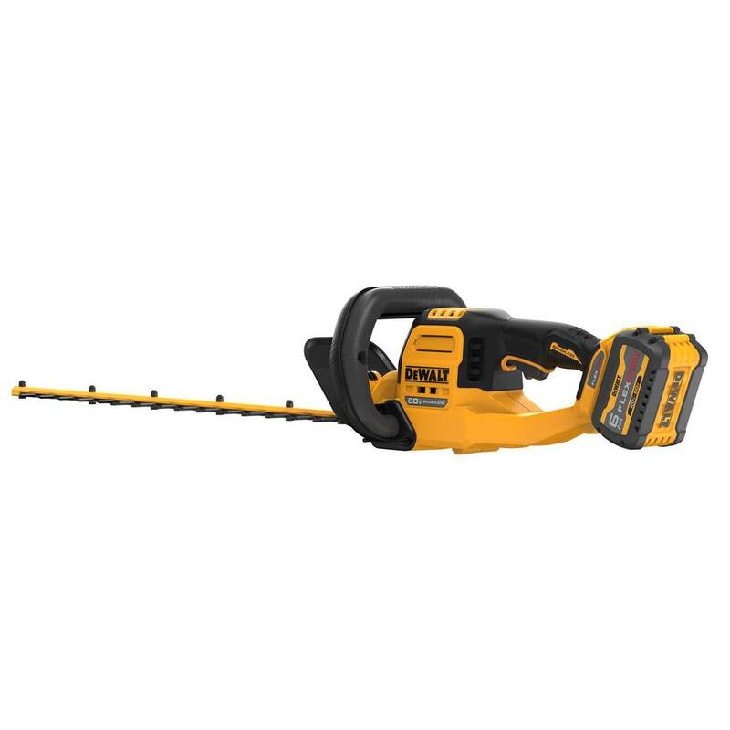 DEWALT FLEXVOLT 60V MAX 26 in. Brushless Cordless Battery Powered Hedge Trimmer Kit with (1) FLEXVOLT 2 Ah Battery & Charger - DCHT870T1