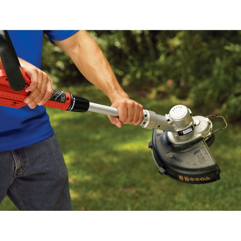 BLACK+DECKER 20V MAX Cordless Battery Powered 2-in-1 String Trimmer & Lawn Edger Kit with (1) 2Ah Battery & Charger - LST300