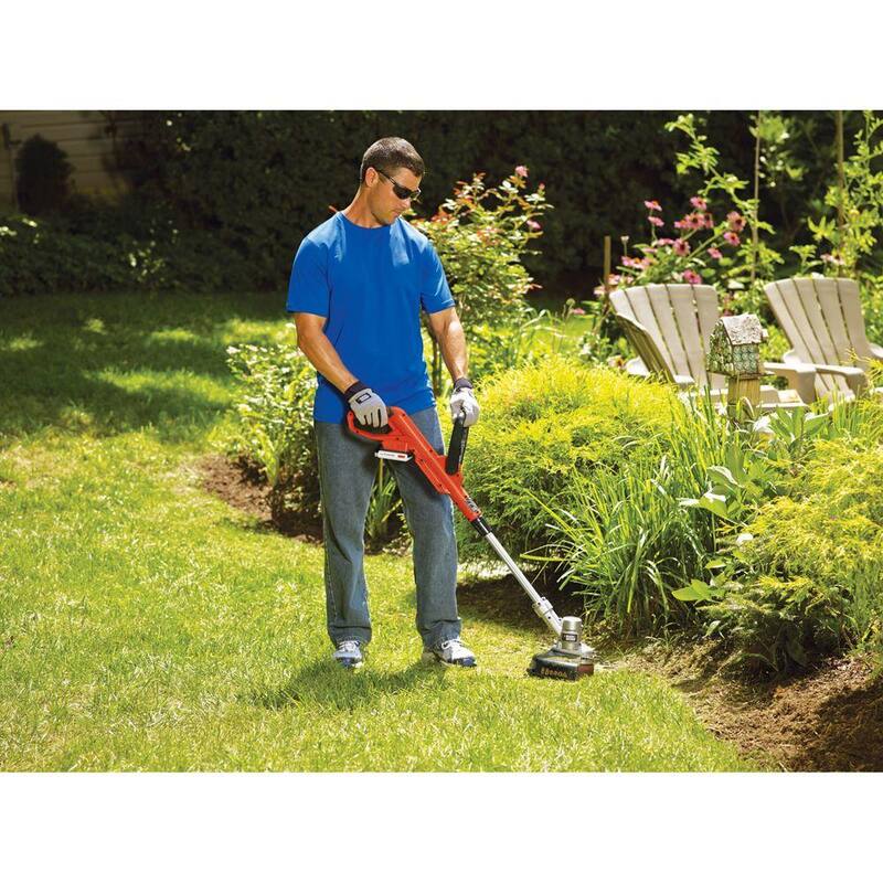 BLACK+DECKER 20V MAX Cordless Battery Powered 2-in-1 String Trimmer & Lawn Edger Kit with (1) 2Ah Battery & Charger - LST300