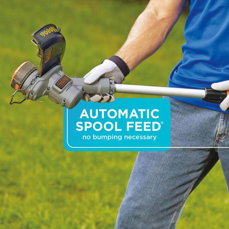 BLACK+DECKER 20V MAX Cordless Battery Powered 2-in-1 String Trimmer & Lawn Edger Kit with (1) 2Ah Battery & Charger - LST300