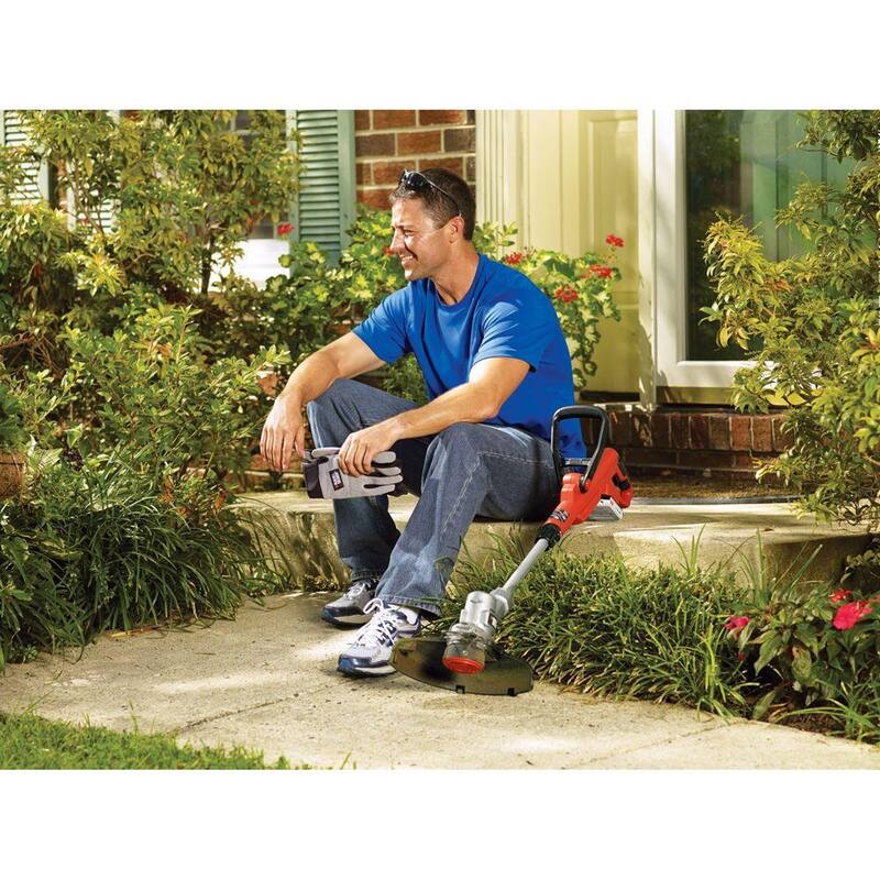 BLACK+DECKER 20V MAX Cordless Battery Powered 2-in-1 String Trimmer & Lawn Edger Kit with (1) 2Ah Battery & Charger - LST300