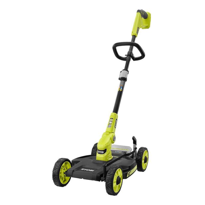 RYOBI ONE+ 18V 12 in. Cordless Battery 3-in-1 Mower, String Trimmer, and Edger (Tool Only) - P20016BTL