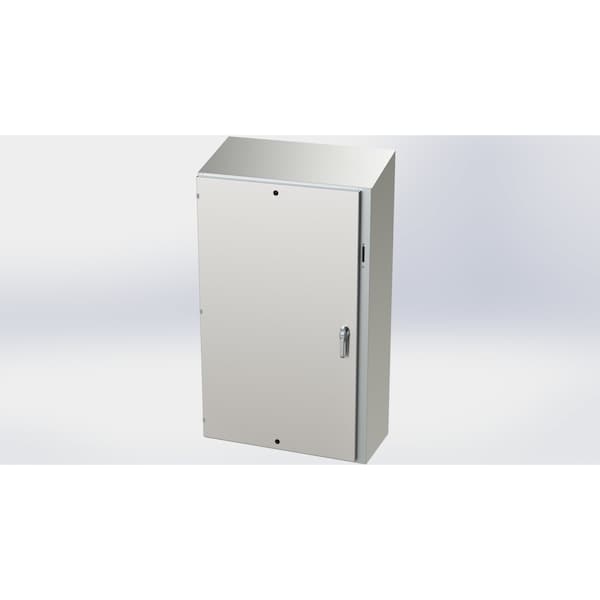 Saginaw Control & Engineering 304 Stainless Steel Electrical Enclosures, 60 in H, 16 in D, 37.38 in W, NEMA 3R, 4, 4X, 12, 13 - SCE-60XEL3716SSST