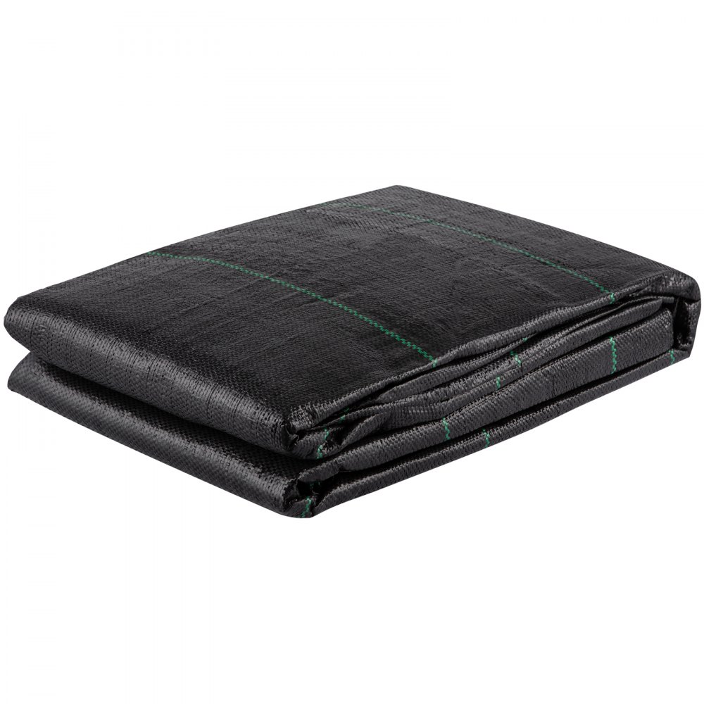 VEVOR Geotextile Fabric, 12.5 x 30 ft 3.5oz Woven PP Driveway Drain Cloth w/ 600lbs Tensile Strength, Heavy Duty Underlayment for Soil Stabilization, Landscaping, Weed Barrier, 12.5FT30FT-3.5OZ, Black - BZTGB125X30PENGM2V0