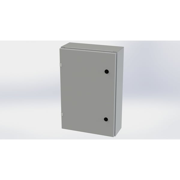 Saginaw Control & Engineering Carbon Steel Electrical Enclosures, 24 in H, 6 in D, 16 in W, NEMA 3R, 4, 12, 13, Hinged - SCE-24EL1606LP
