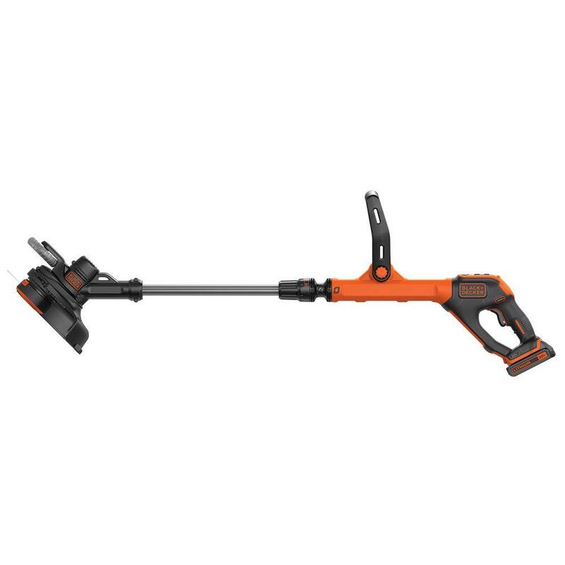 BLACK+DECKER 20V MAX Cordless Battery Powered 2-in-1 String Trimmer & Lawn Edger Kit with (1) 2.5Ah Battery & Charger - LST522