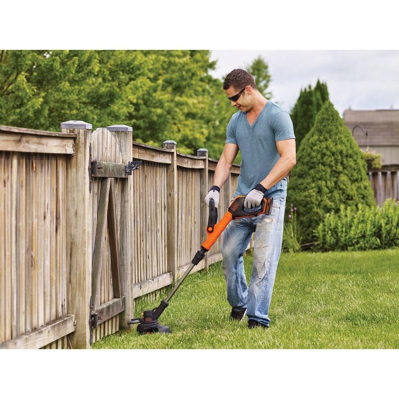 BLACK+DECKER 20V MAX Cordless Battery Powered 2-in-1 String Trimmer & Lawn Edger Kit with (1) 2.5Ah Battery & Charger - LST522