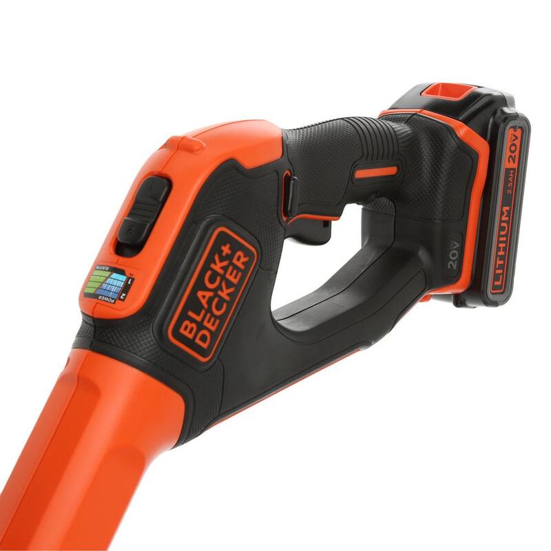 BLACK+DECKER 20V MAX Cordless Battery Powered 2-in-1 String Trimmer & Lawn Edger Kit with (1) 2.5Ah Battery & Charger - LST522