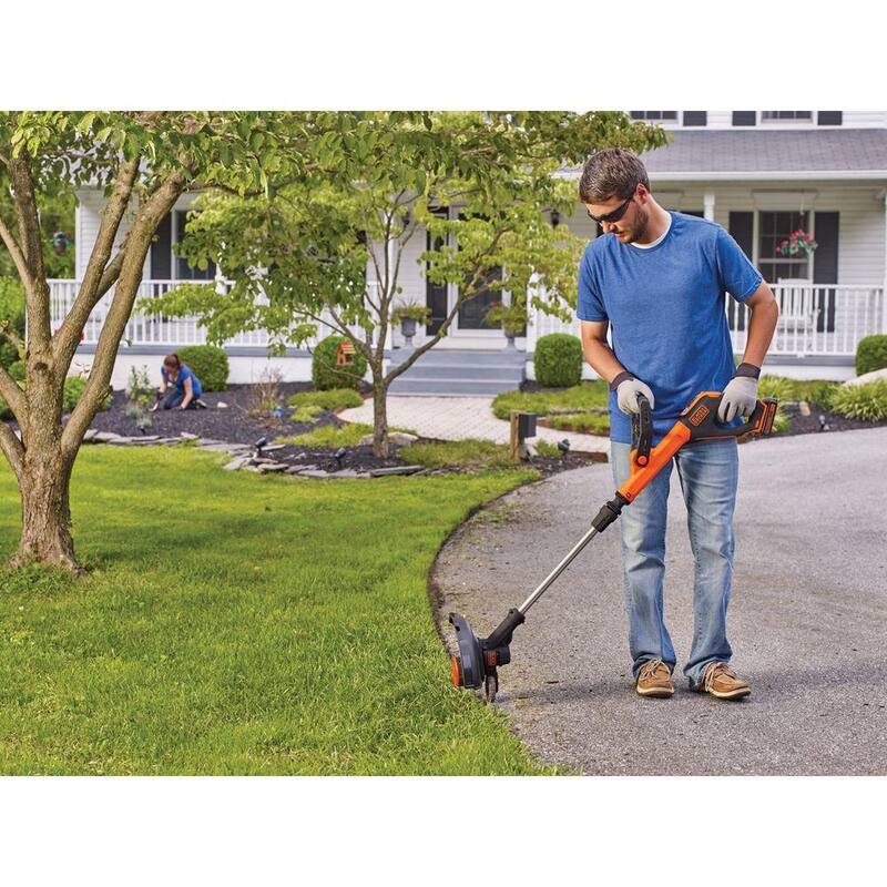 BLACK+DECKER 20V MAX Cordless Battery Powered 2-in-1 String Trimmer & Lawn Edger Kit with (1) 2.5Ah Battery & Charger - LST522